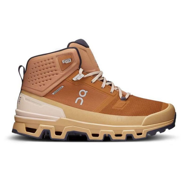 Brown On Cloud Cloudrock 2 Waterproof Men\'s Hiking Boots | On_IN8327