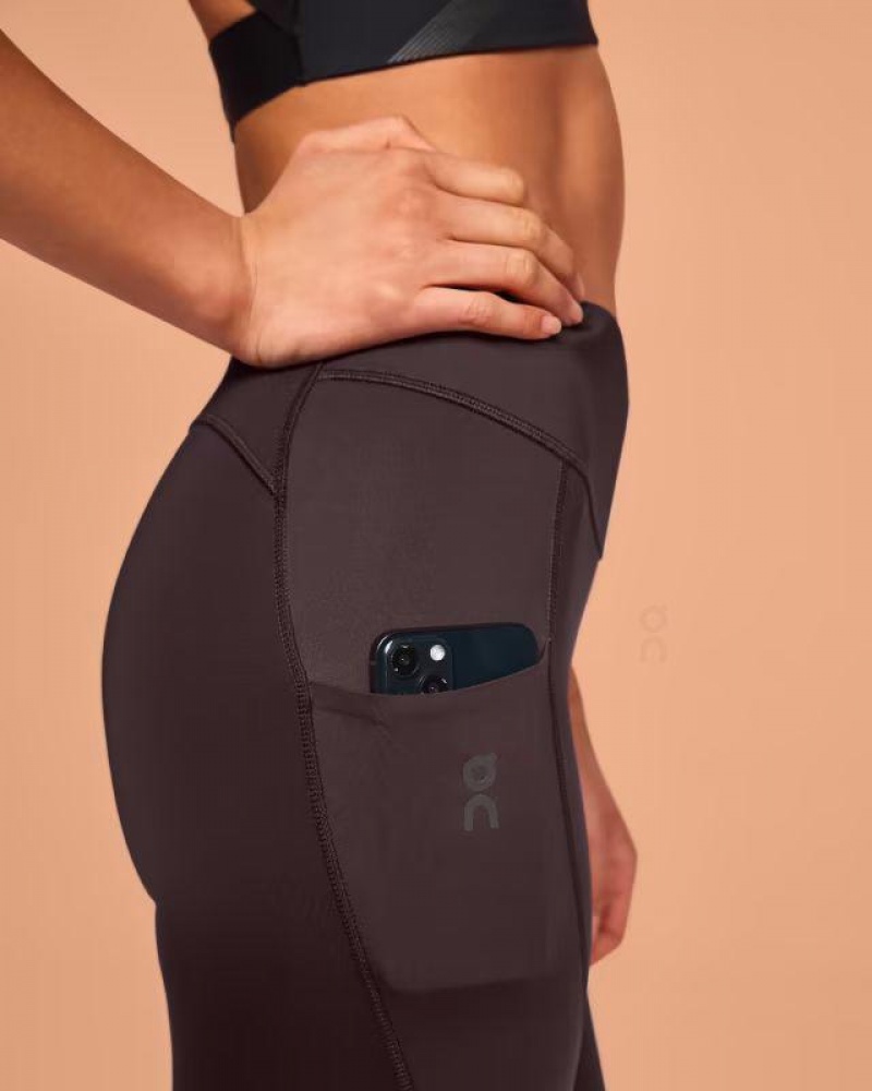 Brown On Cloud Performance 7/8 Women's Leggings | On_IN8866