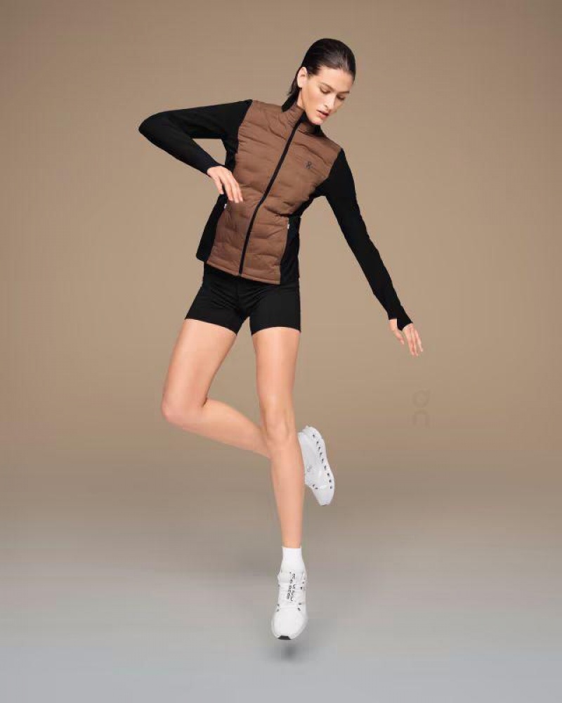 Brown / Black On Cloud Climate Women's Jackets | On_IN8280