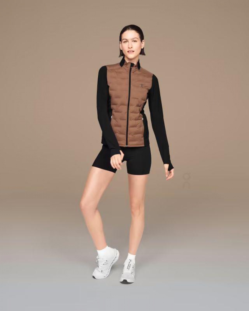 Brown / Black On Cloud Climate Women's Jackets | On_IN8280