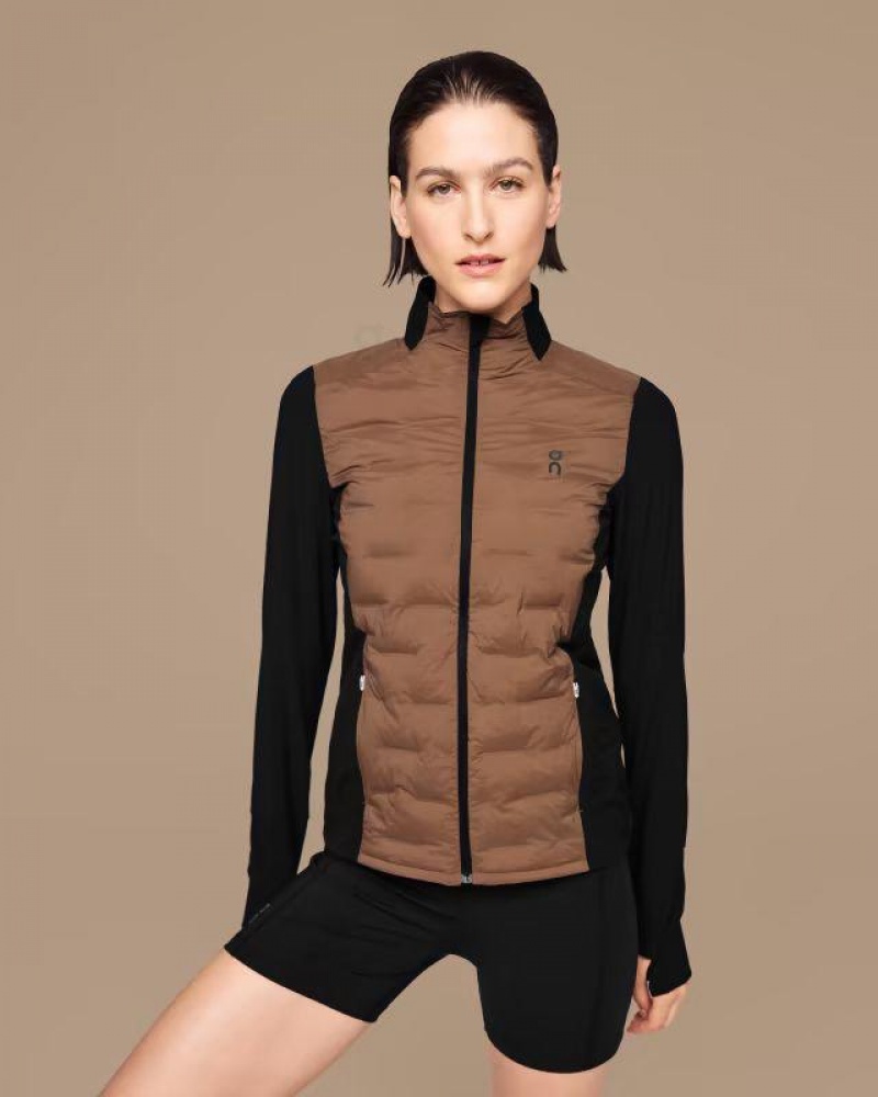Brown / Black On Cloud Climate Women\'s Jackets | On_IN8280