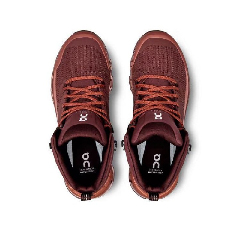 Burgundy On Cloud Cloudrock 2 Waterproof Women's Hiking Boots | On_IN8621