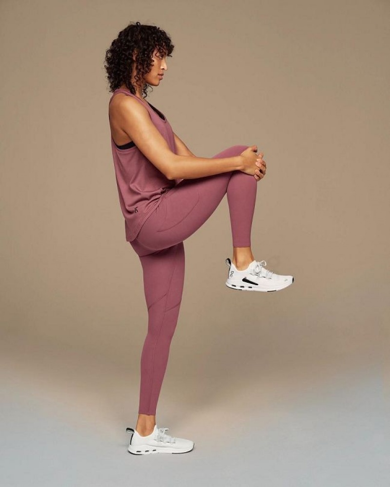 Burgundy On Cloud Focus Women's Tank Tops | On_IN8961