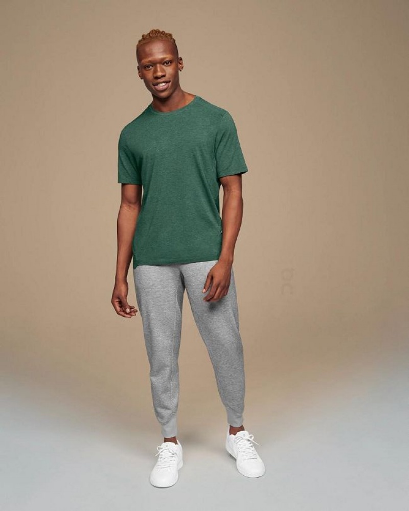 Green On Cloud Active-T Men's T Shirts | On_IN8227