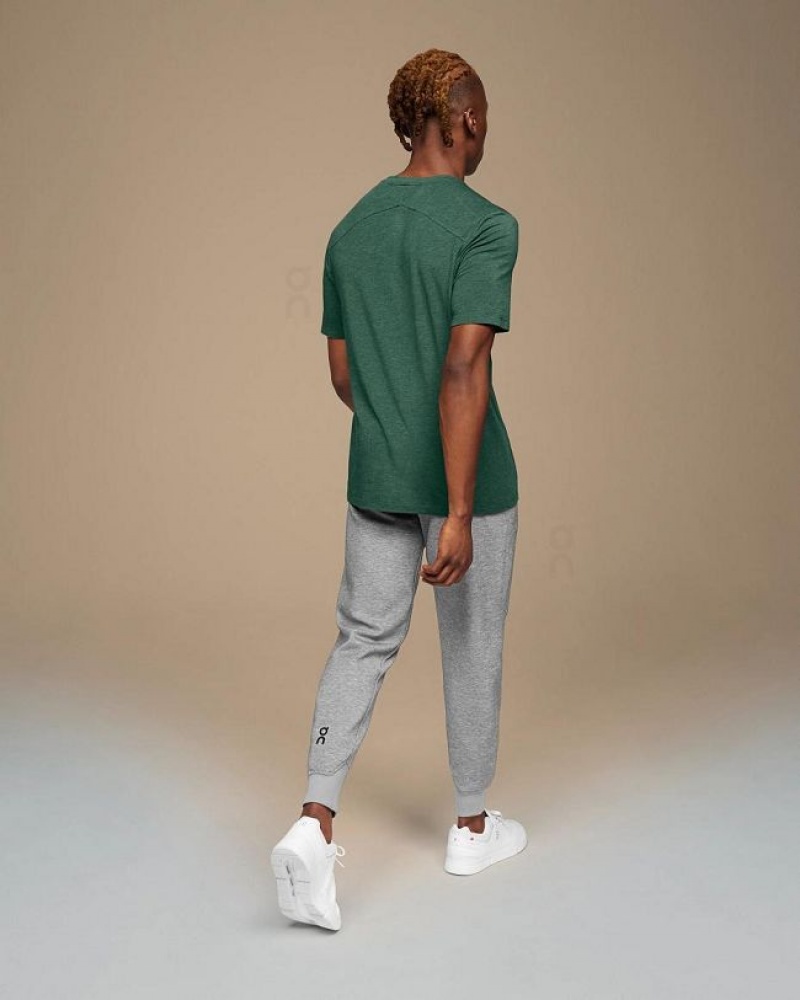 Green On Cloud Active-T Men's T Shirts | On_IN8227