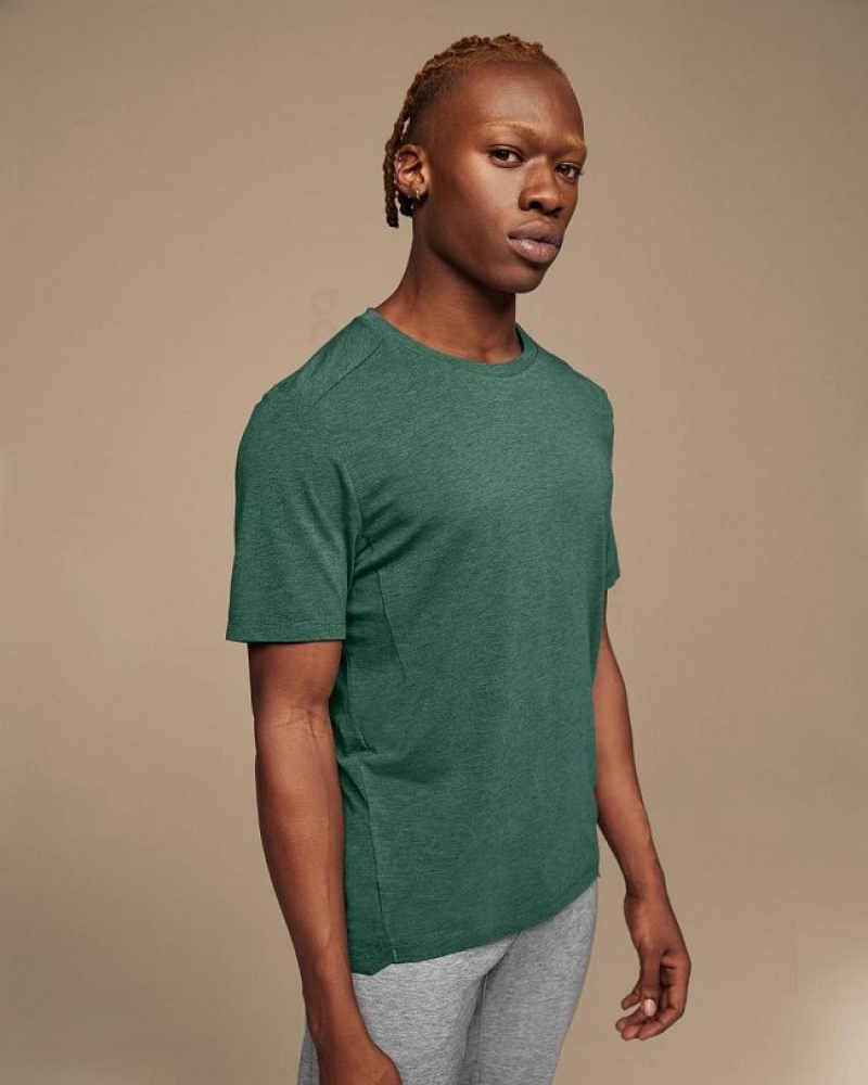 Green On Cloud Active-T Men\'s T Shirts | On_IN8227