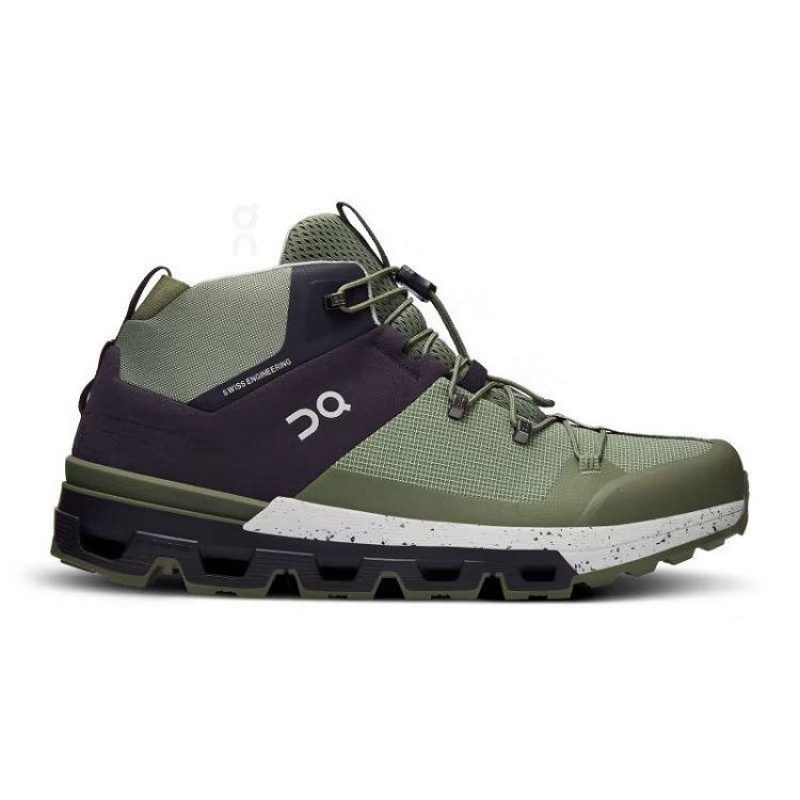 Green On Cloud Cloudtrax Men\'s Hiking Boots | On_IN8106