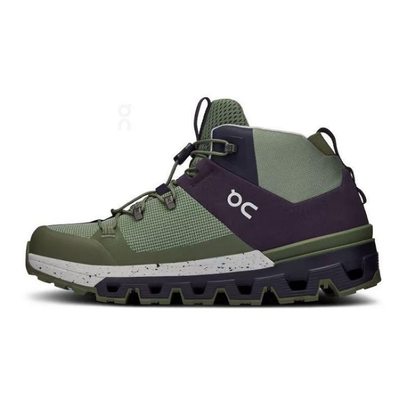 Green On Cloud Cloudtrax Women's Hiking Boots | On_IN8049