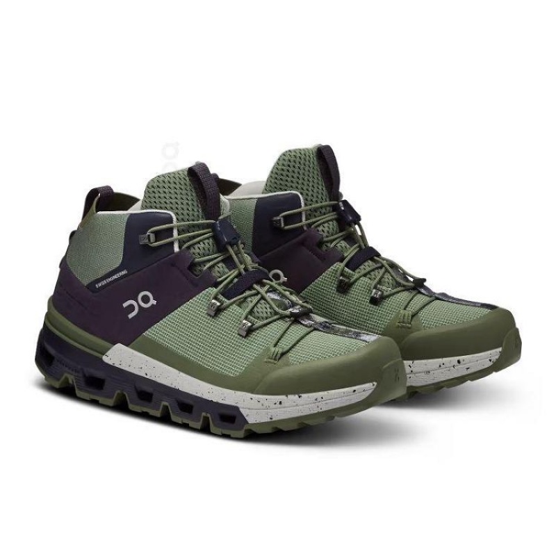 Green On Cloud Cloudtrax Women's Hiking Boots | On_IN8049