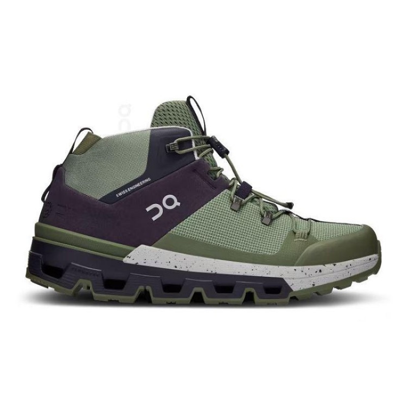 Green On Cloud Cloudtrax Women\'s Hiking Boots | On_IN8049