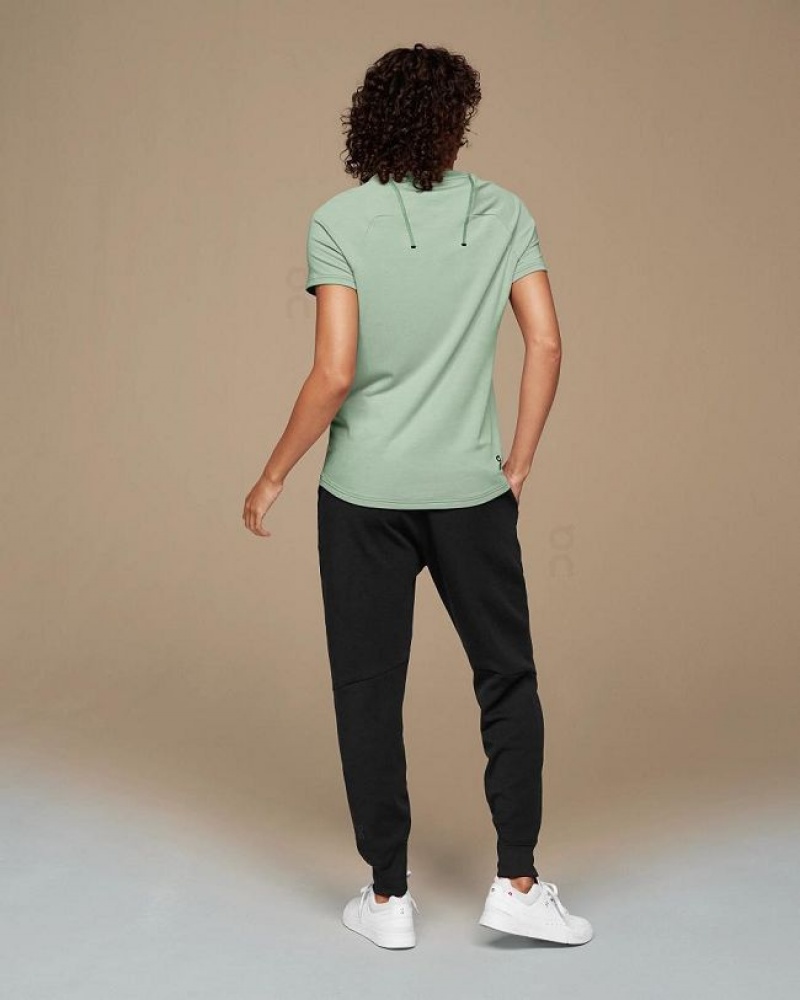 Green On Cloud Focus-T Women's T Shirts | On_IN8570
