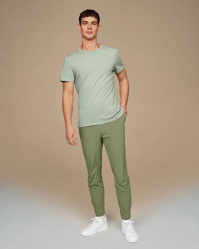 Green On Cloud On-T Men's T Shirts | On_IN8907