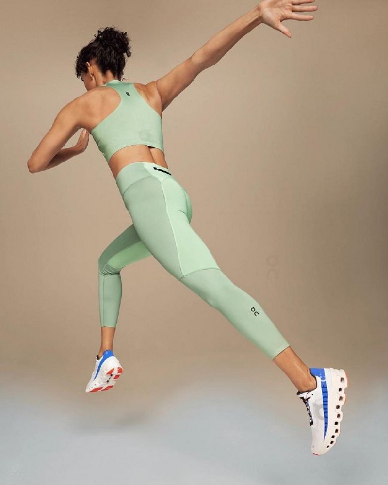 Green On Cloud Performance 7/8 Women's Leggings | On_IN9071