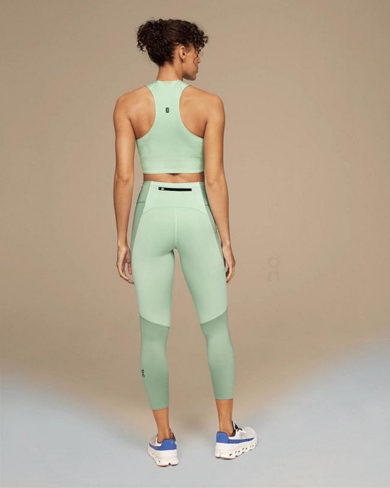 Green On Cloud Performance 7/8 Women\'s Leggings | On_IN9071