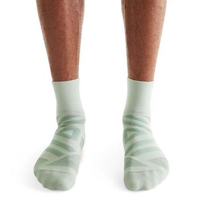 Green On Cloud Performance Mid Men's Socks | On_IN8603