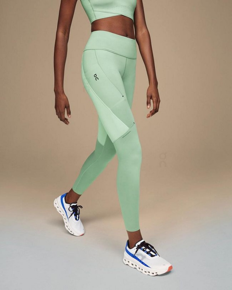 Green On Cloud Performance Women's Leggings | On_IN8723