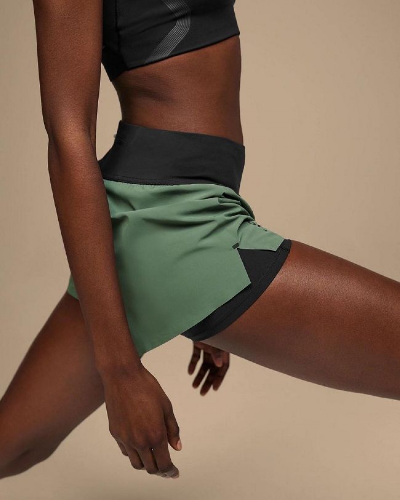 Green On Cloud Running Women's Shorts | On_IN8086