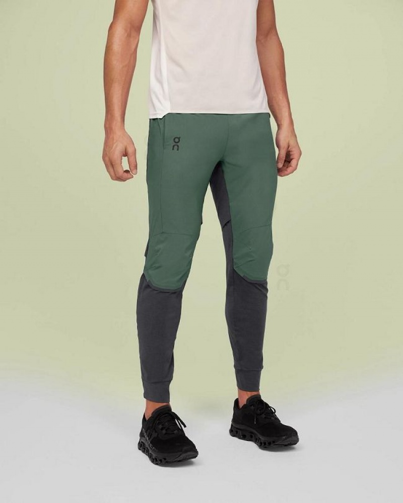 Green / Grey On Cloud Running Men\'s Pants | On_IN8231