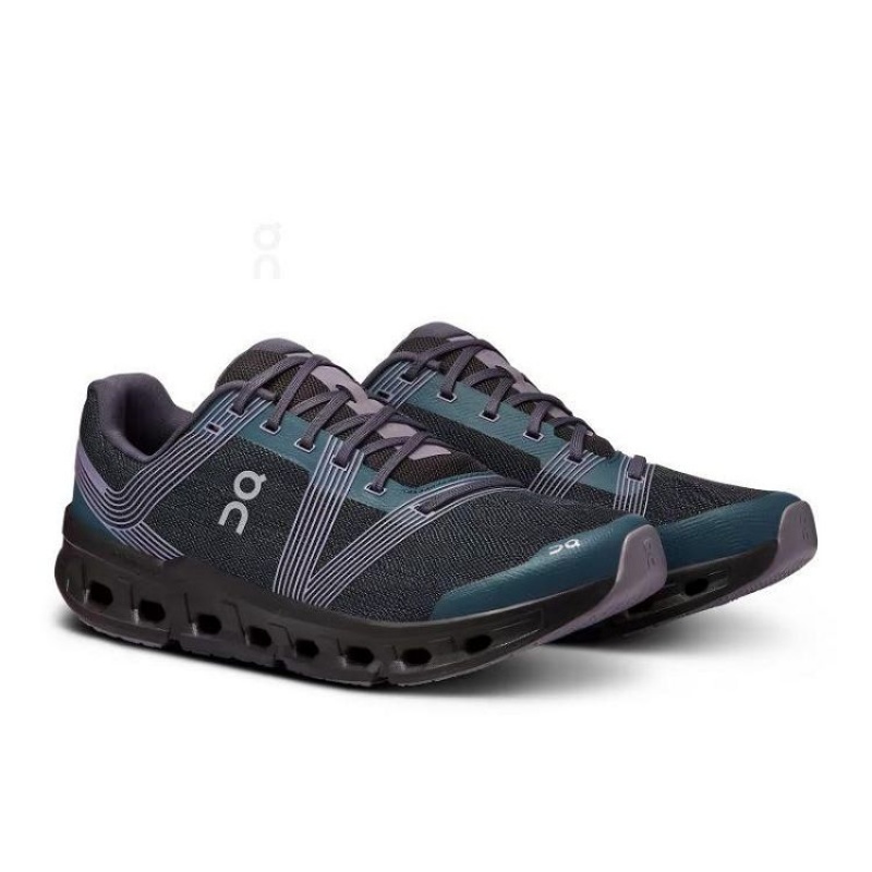 Green / Purple On Cloud Cloudgo Wide Men's Running Shoes | On_IN8348