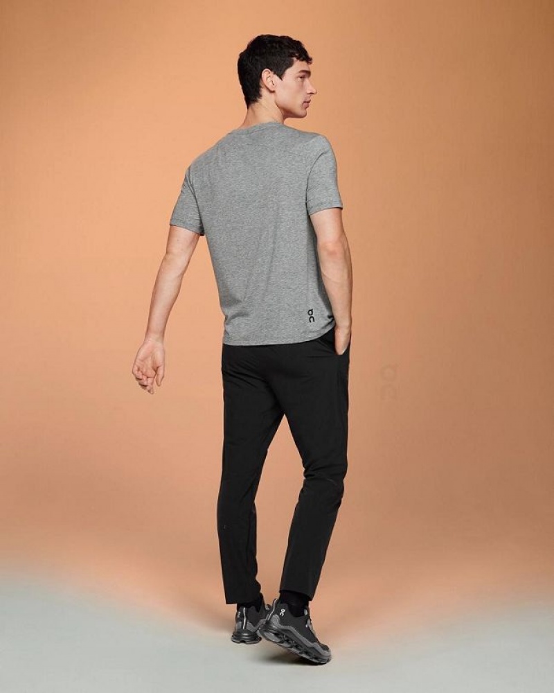 Grey On Cloud Active-T Men's T Shirts | On_IN9056