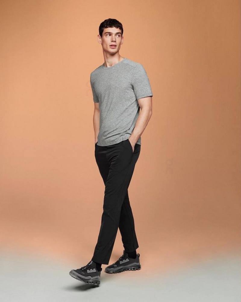 Grey On Cloud Active-T Men's T Shirts | On_IN9056