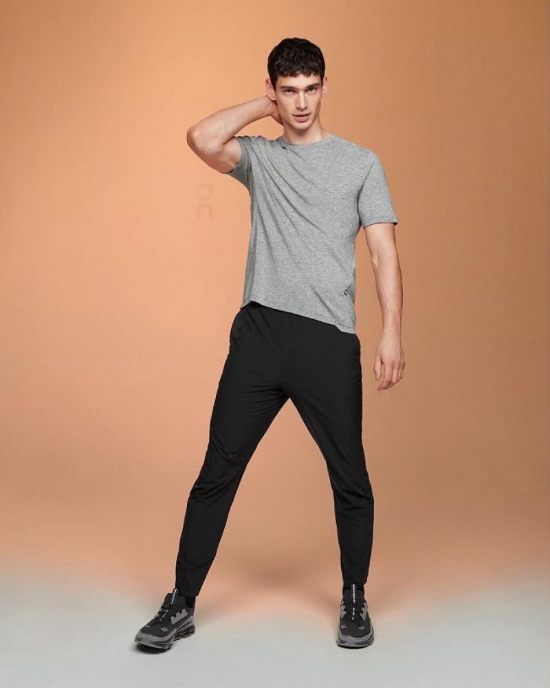 Grey On Cloud Active-T Men's T Shirts | On_IN9056