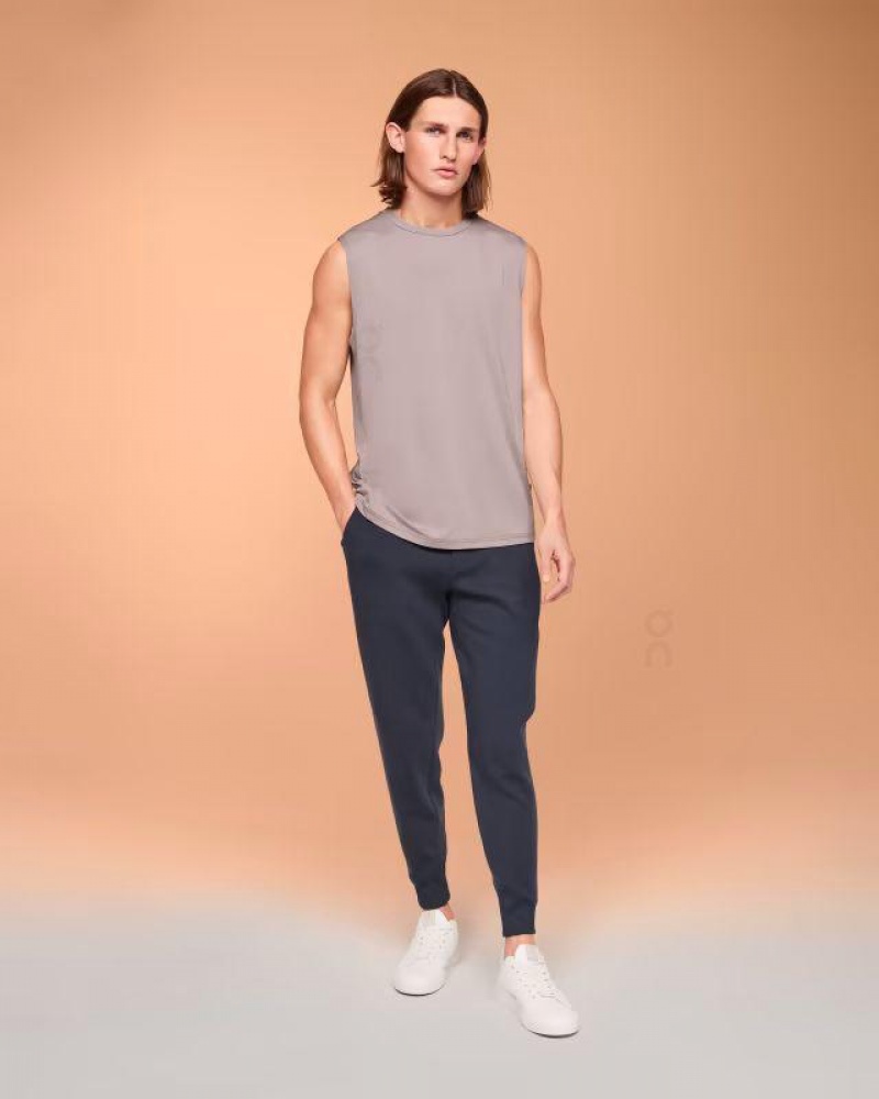 Grey On Cloud Focus Men's Tank Tops | On_IN8298