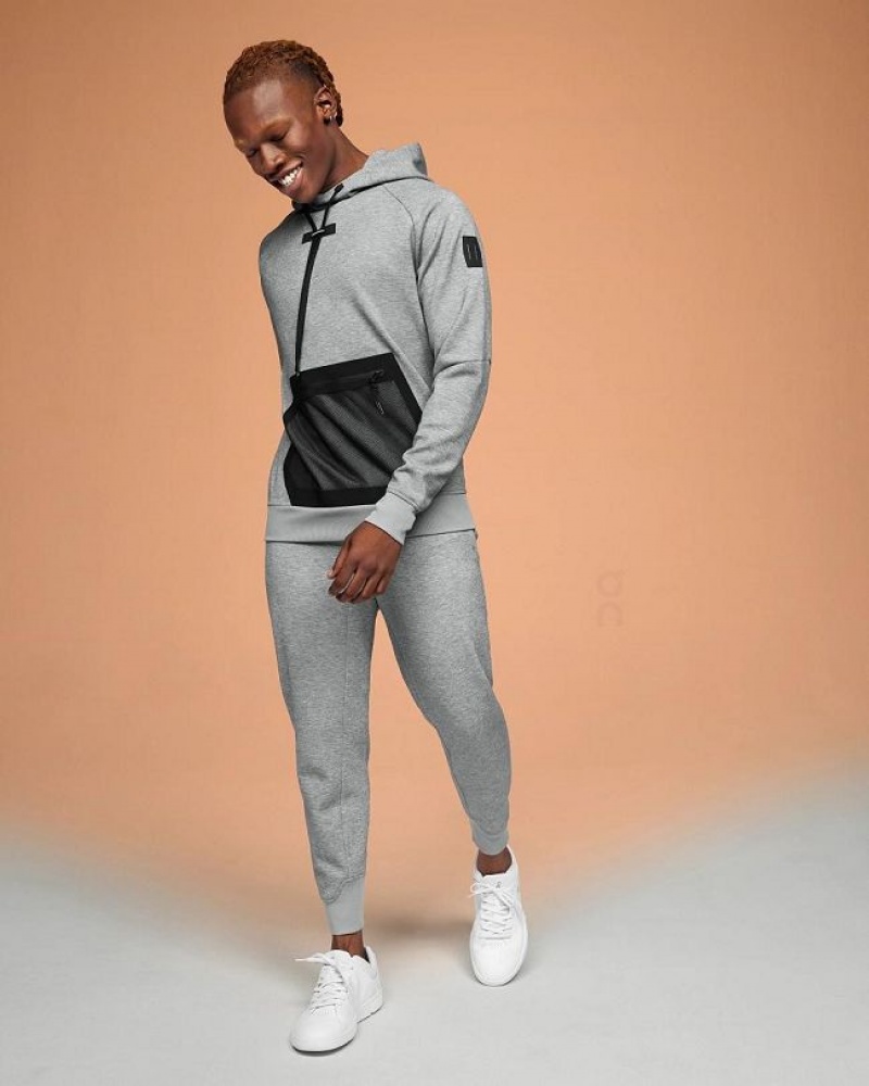 Grey On Cloud Men's Hoodie | On_IN8205