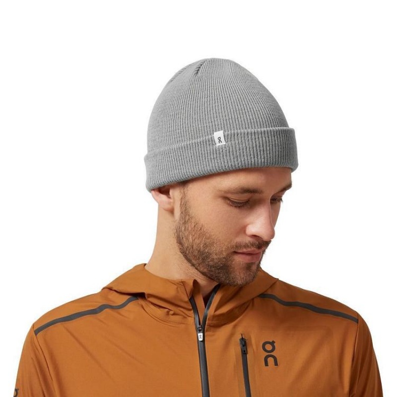 Grey On Cloud Merino Men\'s Beanie | On_IN8299