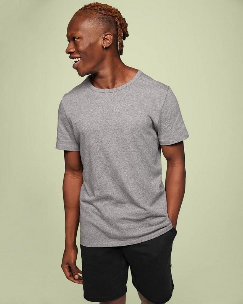 Grey On Cloud On-T Men\'s T Shirts | On_IN8060