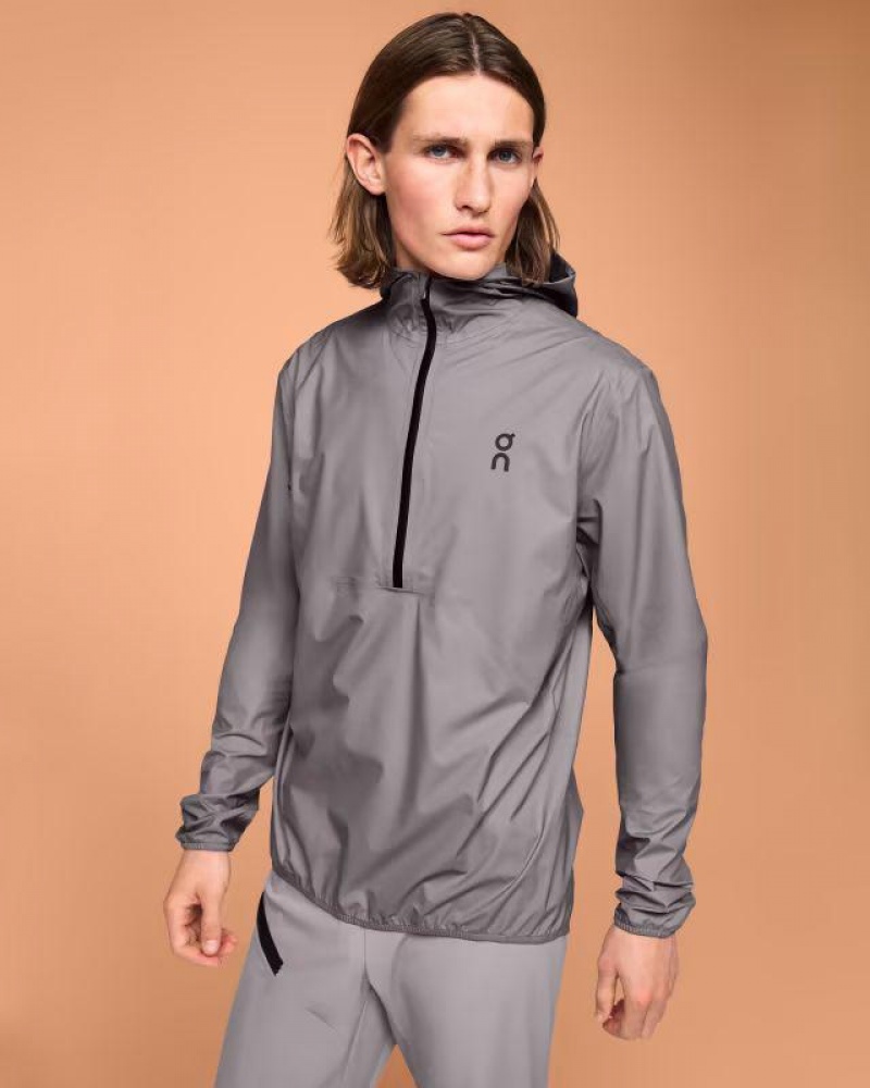 Grey On Cloud Waterproof Anorak Men's Jackets | On_IN8746
