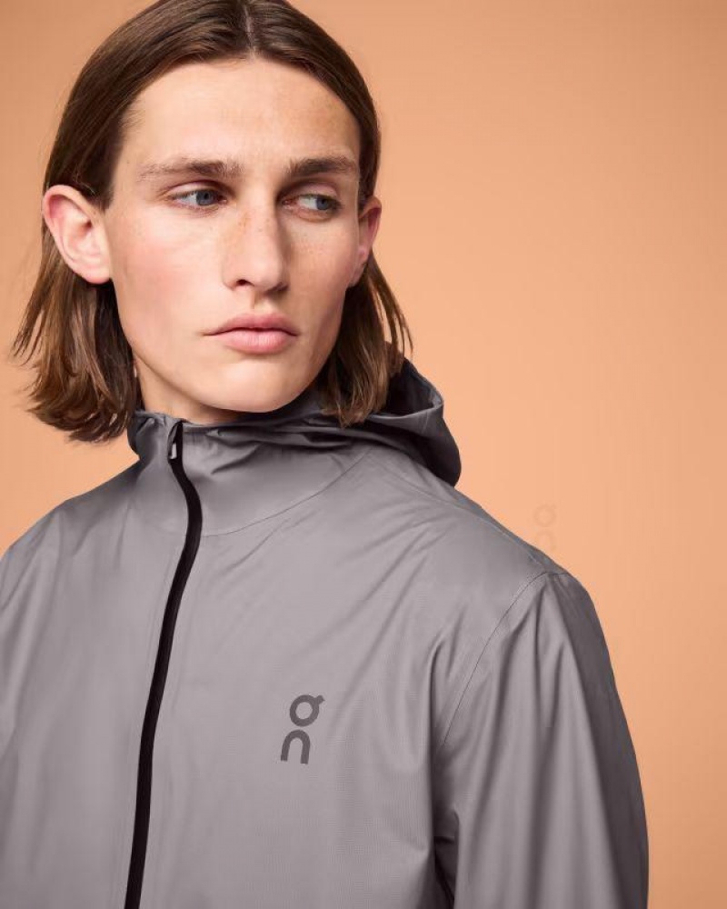Grey On Cloud Waterproof Anorak Men's Jackets | On_IN8746