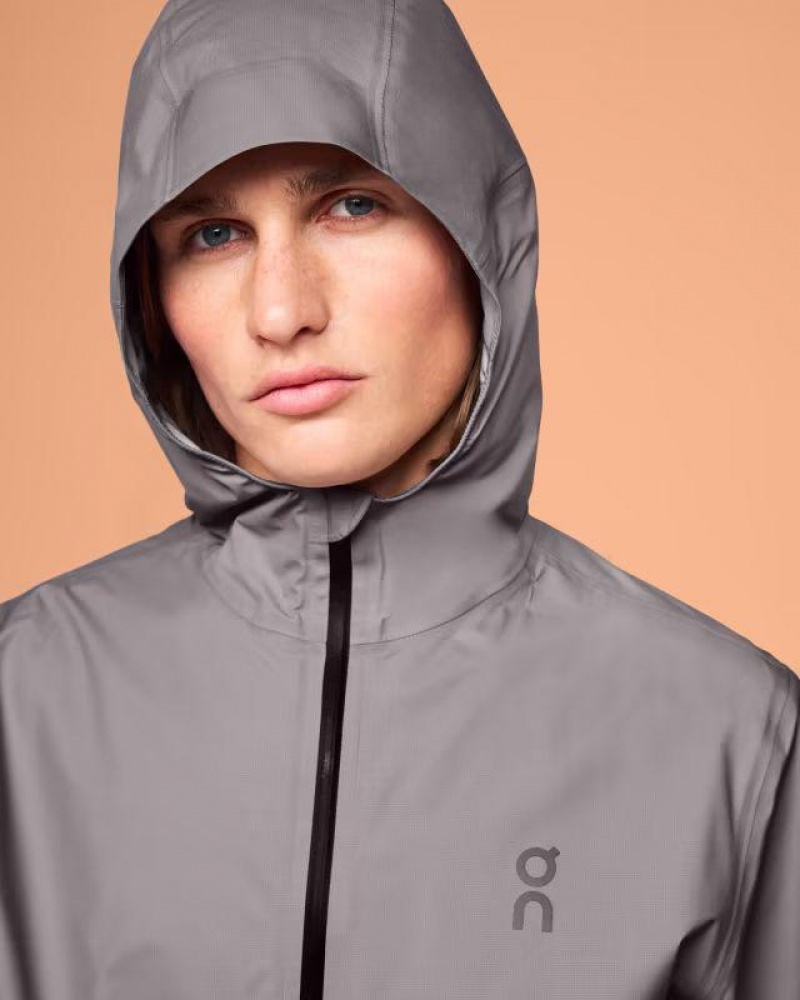 Grey On Cloud Waterproof Anorak Men's Jackets | On_IN8746