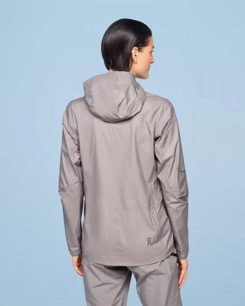 Grey On Cloud Waterproof Anorak Women's Jackets | On_IN8896