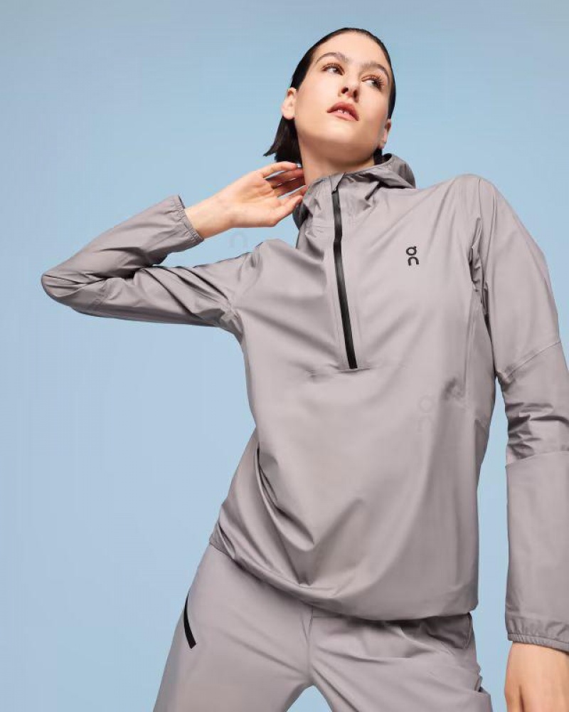 Grey On Cloud Waterproof Anorak Women's Jackets | On_IN8896