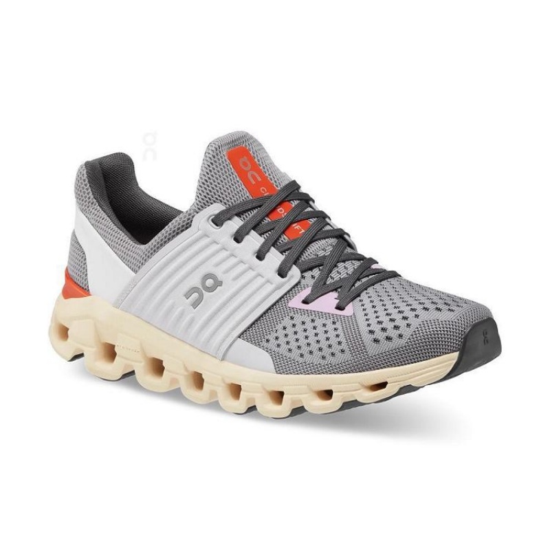 Grey / Beige On Cloud Cloudswift Women's Running Shoes | On_IN8954
