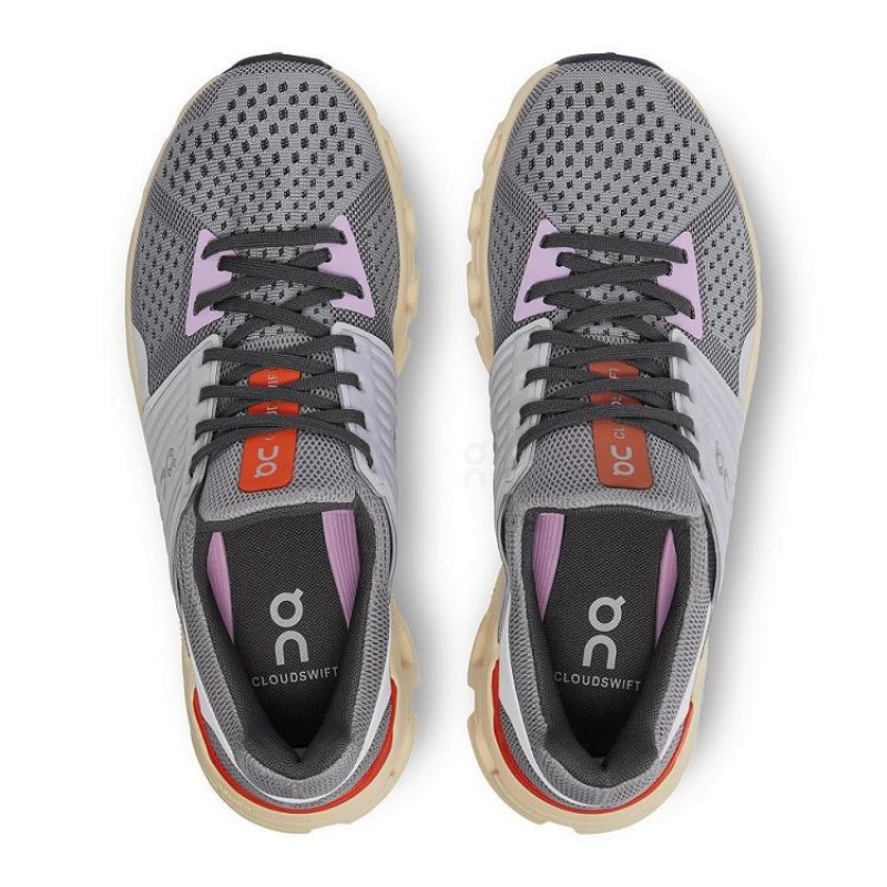 Grey / Beige On Cloud Cloudswift Women's Running Shoes | On_IN8954