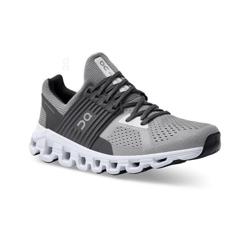 Grey / Black On Cloud Cloudswift Men's Running Shoes | On_IN8908