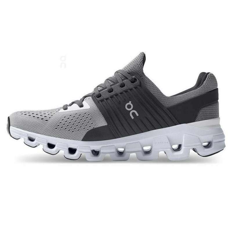 Grey / Black On Cloud Cloudswift Men's Running Shoes | On_IN8908