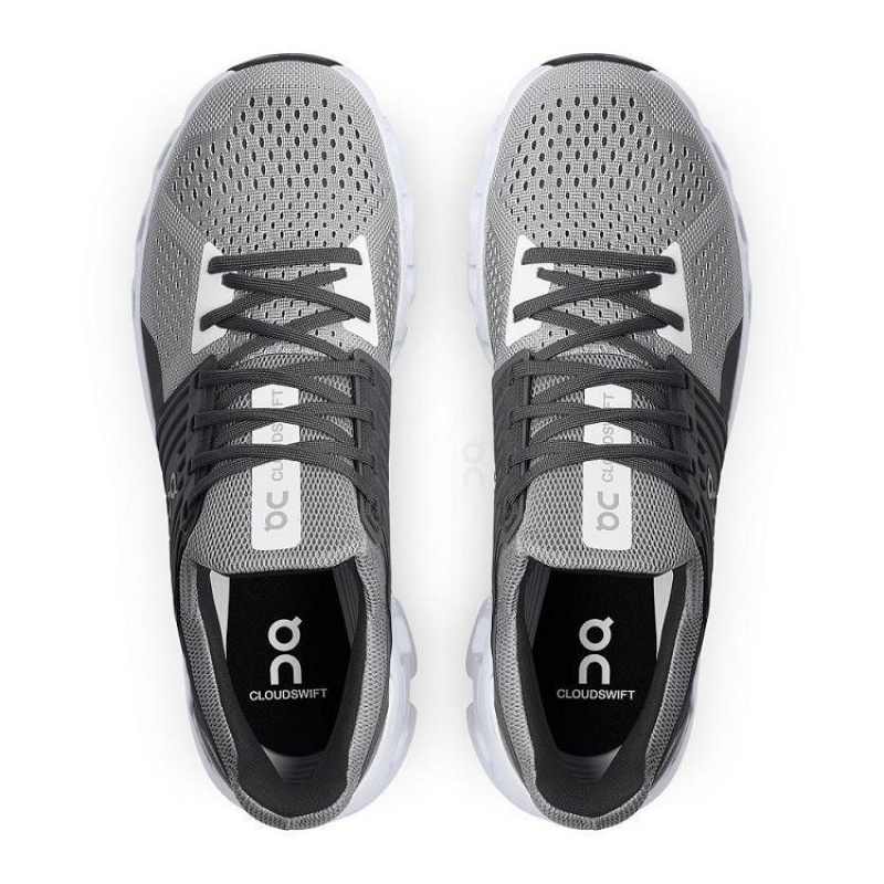 Grey / Black On Cloud Cloudswift Men's Running Shoes | On_IN8908