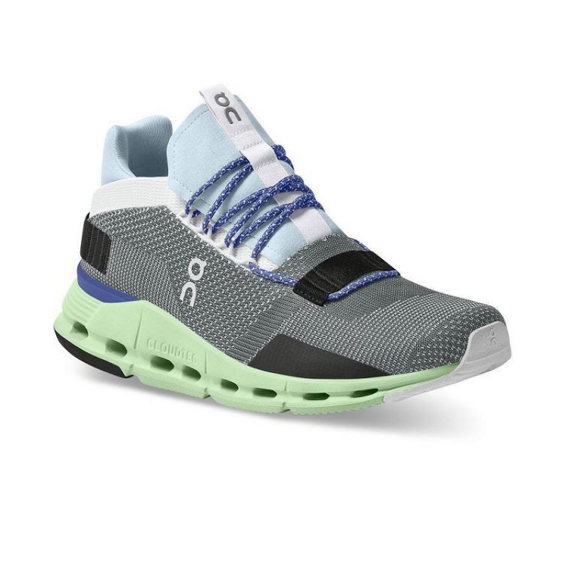 Grey / Green On Cloud Cloudnova Men's Sneakers | On_IN9009