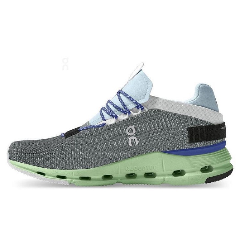 Grey / Green On Cloud Cloudnova Men's Sneakers | On_IN9009