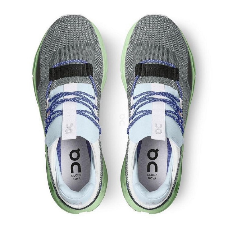 Grey / Green On Cloud Cloudnova Men's Sneakers | On_IN9009
