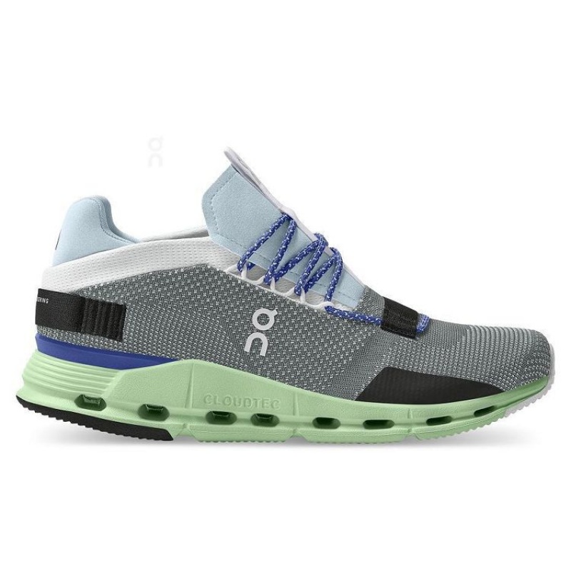 Grey / Green On Cloud Cloudnova Men\'s Sneakers | On_IN9009