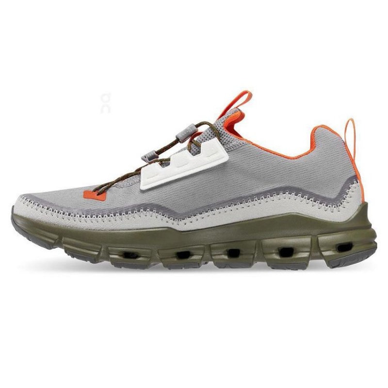 Grey / Olive On Cloud Cloudaway Men's Sneakers | On_IN8244