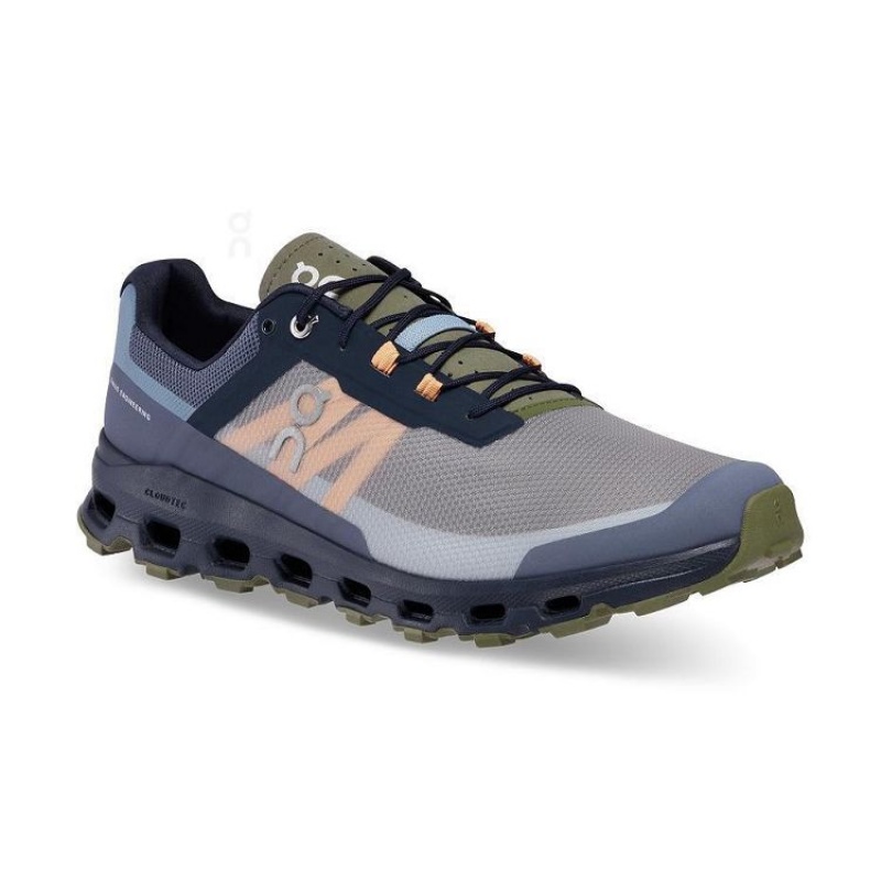Grey / Olive On Cloud Cloudvista Men's Trail Running Shoes | On_IN8875
