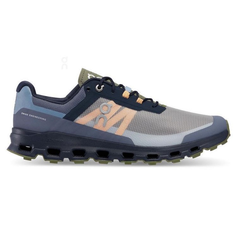 Grey / Olive On Cloud Cloudvista Men\'s Trail Running Shoes | On_IN8875