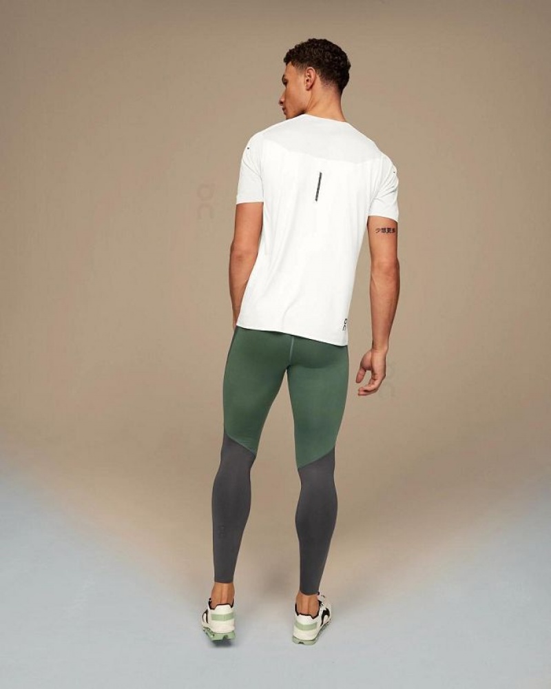 Grey / Olive On Cloud Performance Men's Leggings | On_IN8393