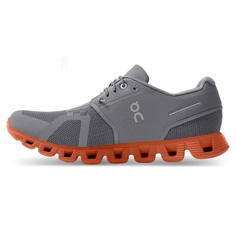 Grey / Orange On Cloud Cloud 5 Men's Sneakers | On_IN9047