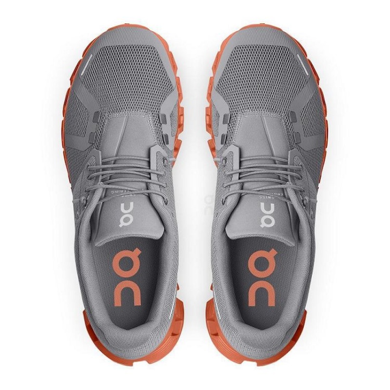 Grey / Orange On Cloud Cloud 5 Men's Sneakers | On_IN9047